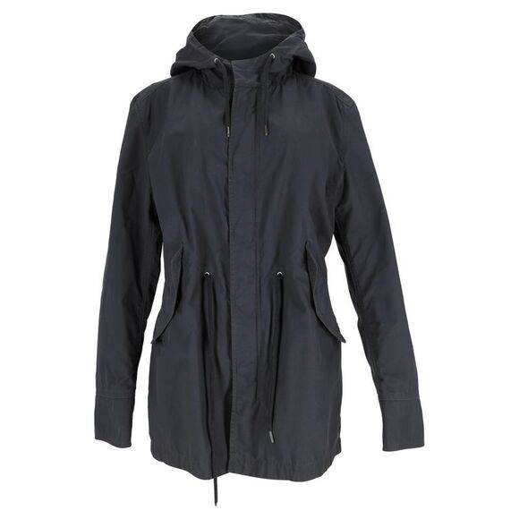 Boss by Hugo Boss Hooded Parka Jacket in Black Cotton